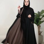 عباية مميزة دبل فيس لونين