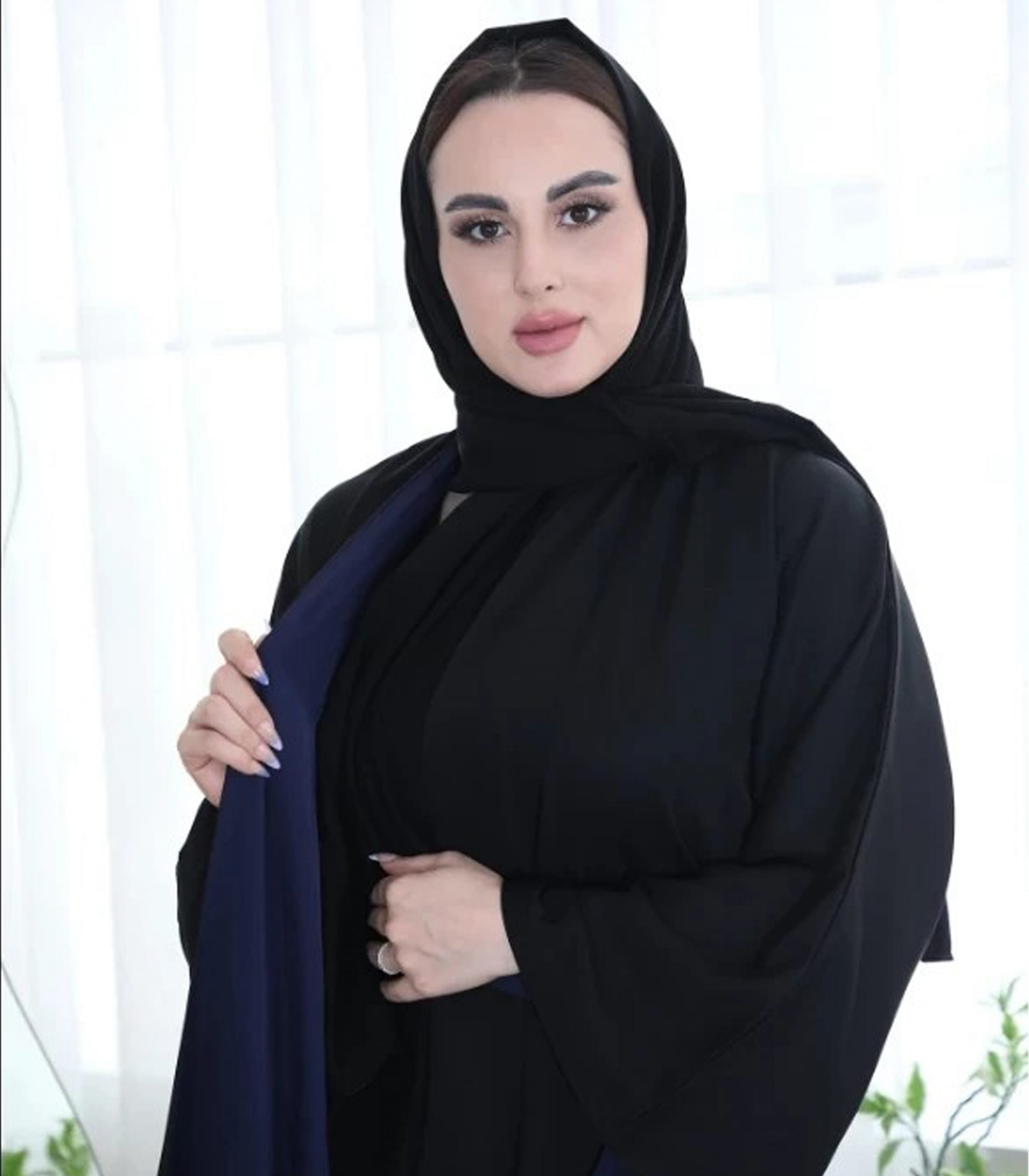 1 عباية مميزة دبل فيس اكمام مفتوحة - الصورة 1