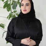 عباية مميزة حرير بتصميم انيق