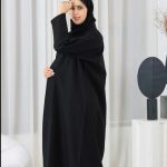 عباية قمر بقماش كتان مع تفته