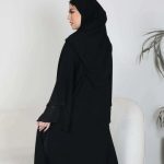 عباية طرحة كلوش طبقات تطريز