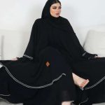 عباية كلوش مميزة بطبقات مطرزه