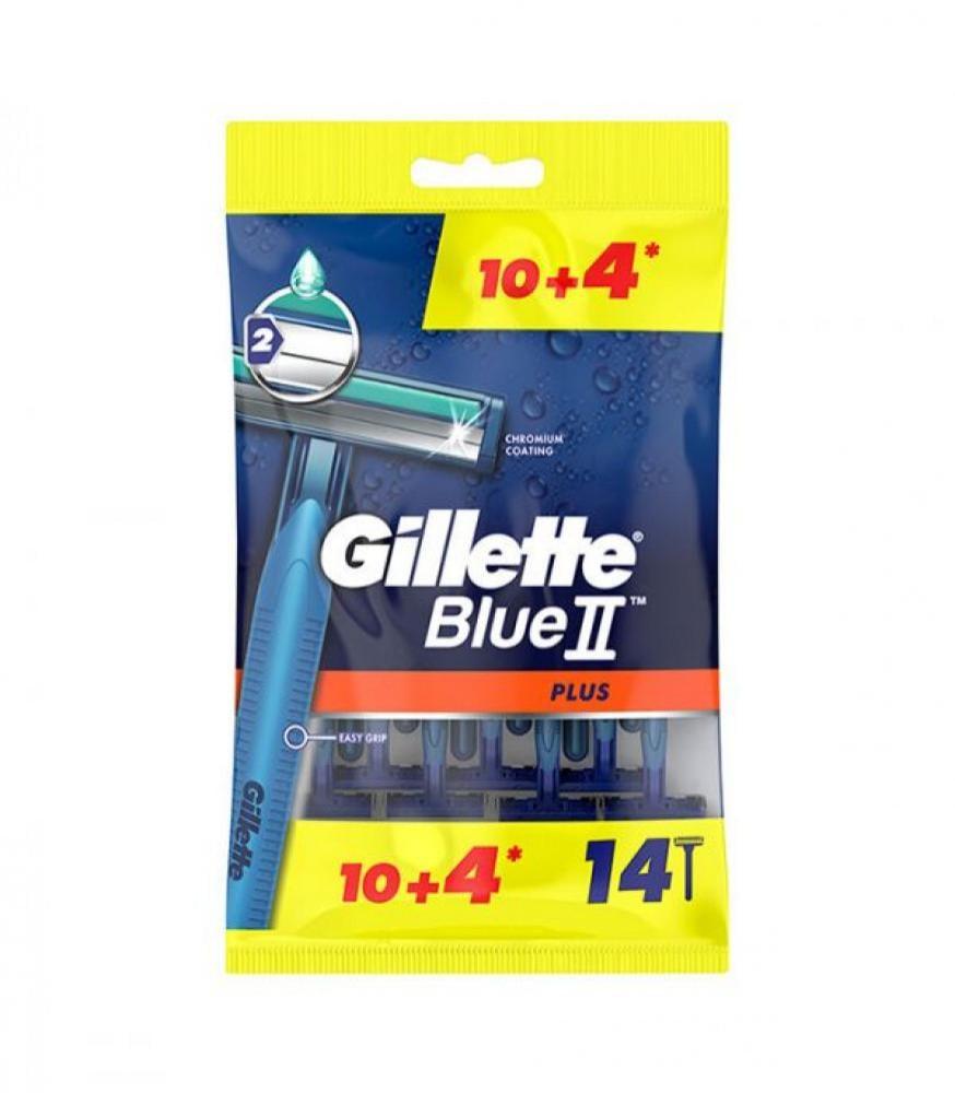 03bfc419-2172-49fd-91de-3460ea98bcbb-874x1000-IFZxeAmk0JX39WmzjtJWyrXx2sHnoZICwh46VJ8L.jpg حزمة من شفرات الحلاقة للاستخدام مرة واحدة بلو 2 بلس للرجال من جيليت 14 حبة - الصورة 1