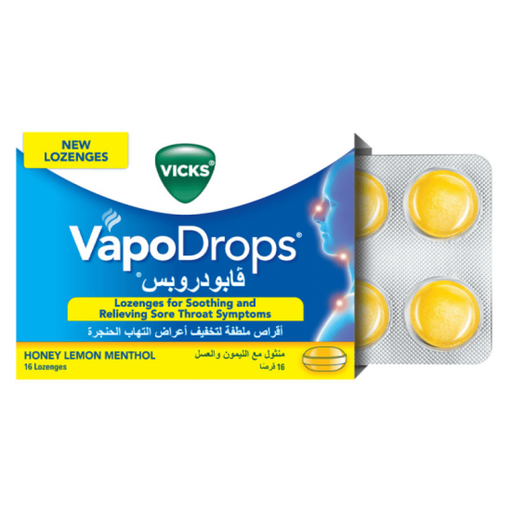 0a8f92da-4b39-4945-a2ef-98fdfa06f2fe-1000x1000-1xYg3cNhjhB2YoReePRE5pWdAAAo8xTv1wwZTesK.png فيكس فابودروبس مهدئ الام الحلق بالنعناع والليمون والعسل - 16 قرص - الصورة 1
