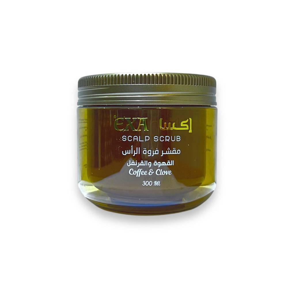 108def28-f380-4288-baed-dc9bc652987f-1000x1000-SAOeTfZreqMP4GQLGunbIKnReZDbQGIDhE151eUz.jpg اكسا, مقشر فروة الرأس, بالقهوة والقرنفل, - 300مل - الصورة 1