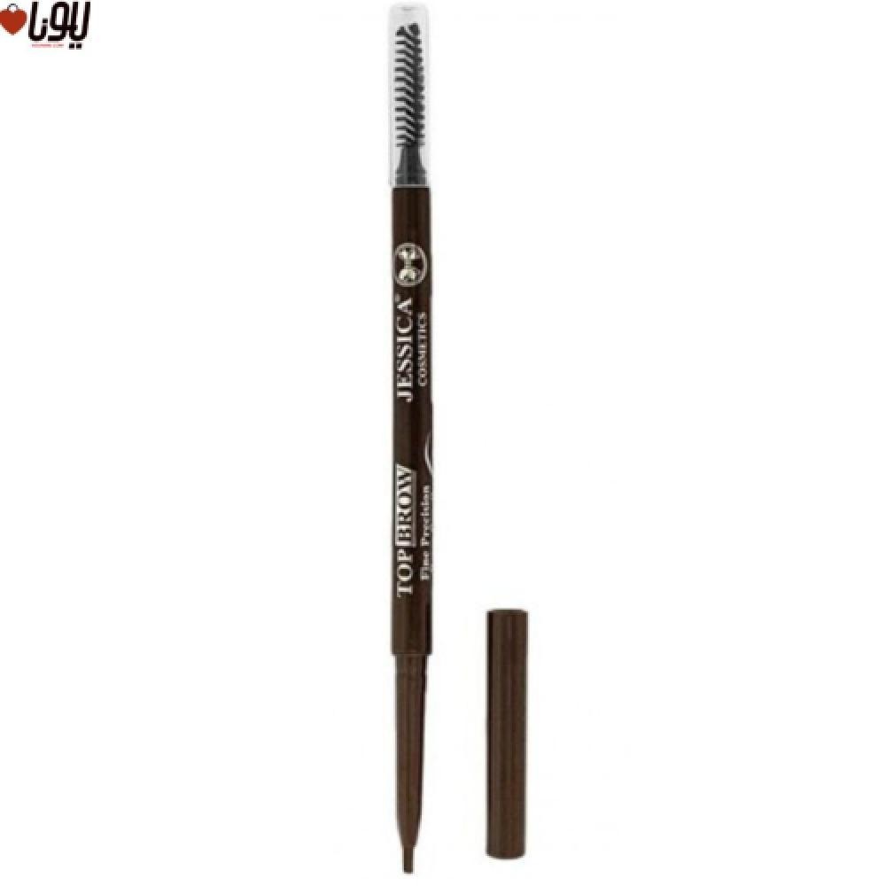 13a87b85-ce63-4bf3-a580-ee206e4c4436-1000x1000-kLIk4QAtz2llIPopBVbeRTNhoAk1RRUSZg32kTfv.jpg قلم حواجب توب برو مع فرشاة Coffee من جيسيكا - الصورة 1