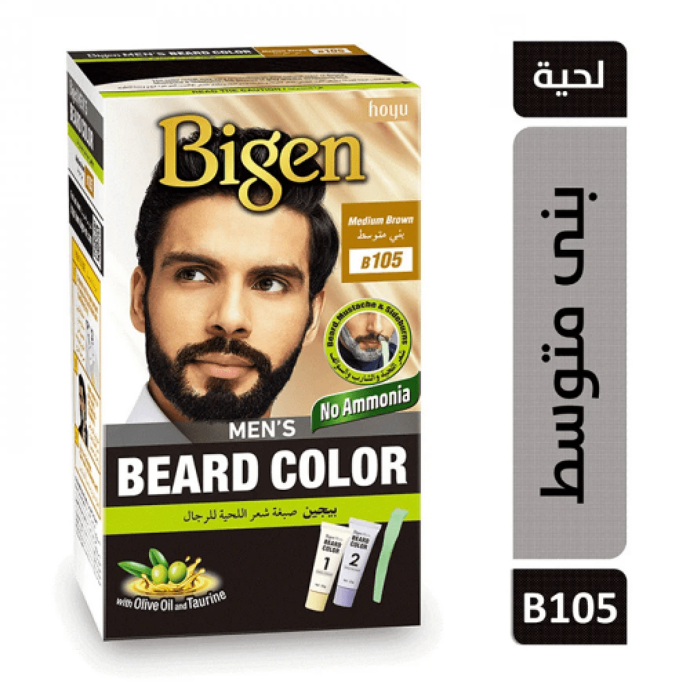 32bd04bd-586c-4147-9a62-006905318369-1000x1000-T2UcLZUPz2M2d7fzuBoqu23Tbr7jbmJJA2x0t3VR.png صبغة شعر اللحية للرجال من بيجين - بني متوسط بي 105 - الصورة 1