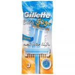 جيليت, ماكينة حلاقة للجسم, 3 قطع