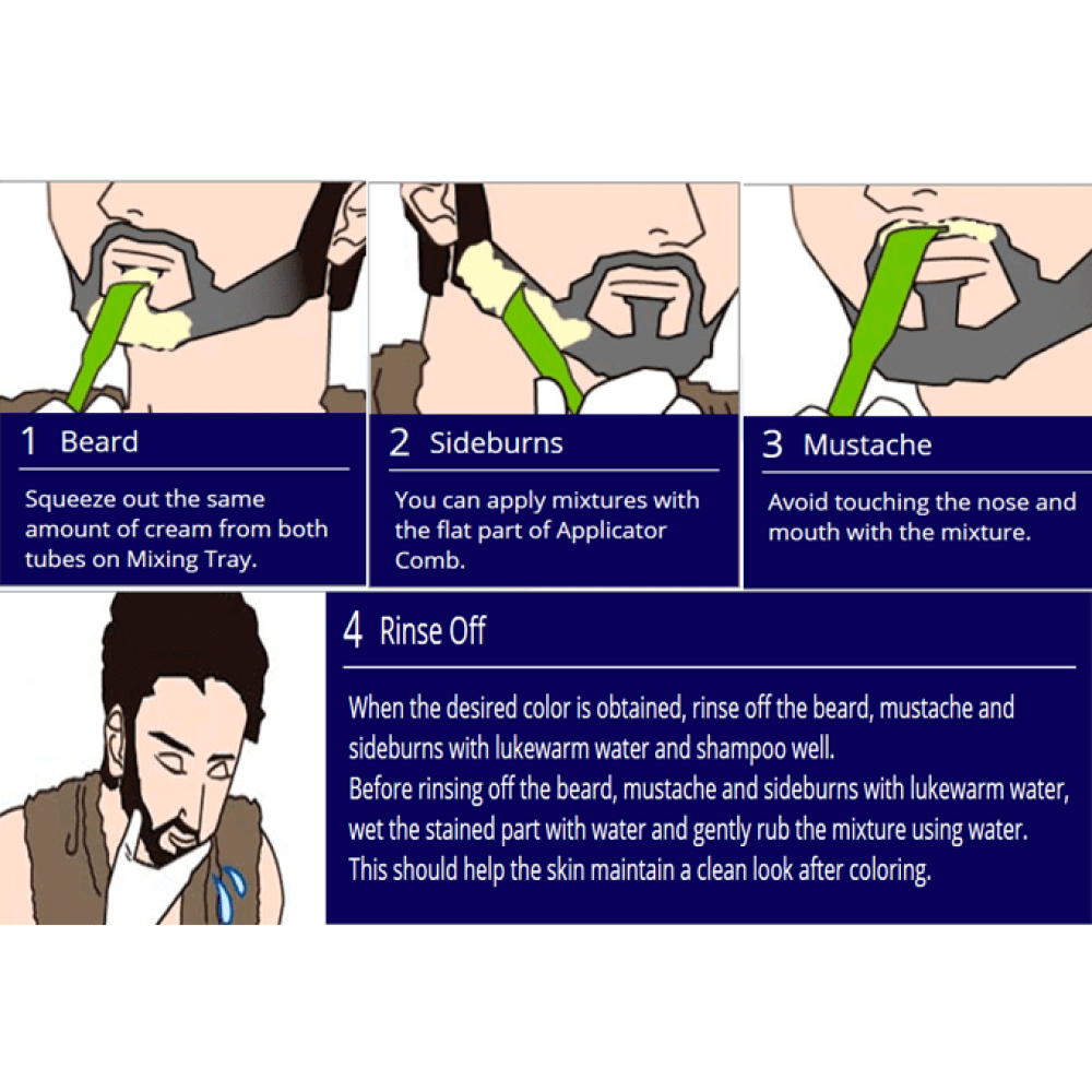 7417768e-364f-4087-919c-b46892ca5bb2-1000x1000-q6WJzhp3smxSxiHt6KmxfNq0AGrNw5Pqte7ZZBuI.png صبغة شعر اللحية للرجال من بيجين - اسود مائل الى اللون البني بي 102 - الصورة 1