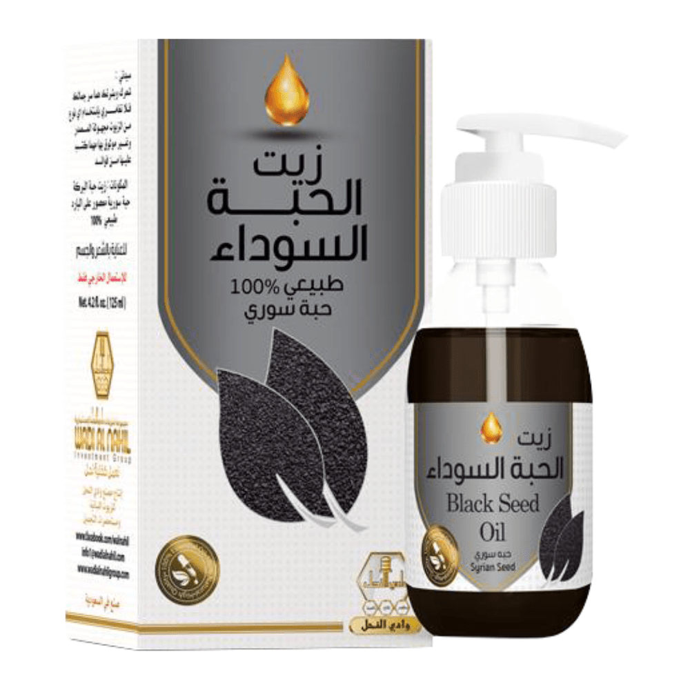 9433b80b-6dca-45de-ae5a-66ff90b5cab6-1000x1000-kGCTPhrSJZ8FT7bs5gQ7HpBu5a4WGZf4B98cOstF.png وادي النحل زيت الحبة السوداء الطبيعي للبشرة والشعر - حبة سوري - الصورة 1