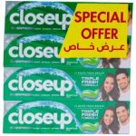 كلوس اب - معجون اسنان مينثول منعش, 4×75 مل