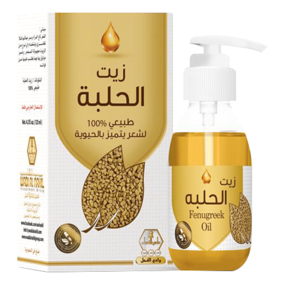 b30de320-cf38-4fd1-9cfe-c6ec59e5f62d-1000x1000-gPpqwoUOob1XtaVU8yjj4HhJyv5bUM0cjr2wqIFh.png وادي النحل زيت الحلبة الطبيعي للبشرة والشعر - الصورة 1