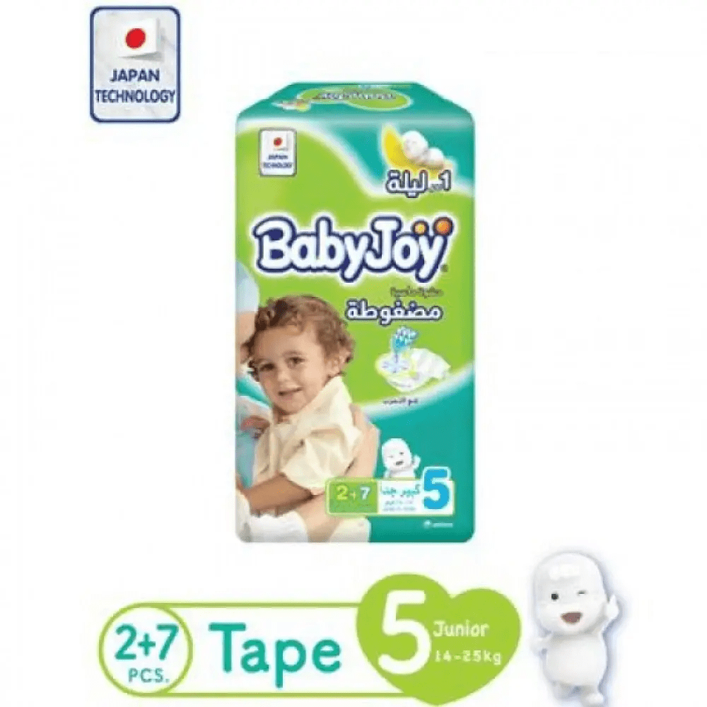 bcf3e5b8-2272-4a67-b4fe-d82974dd858a-1000x1000-7zfsaVAmDZIz1AlGQfzXtW9Wa3opCH25lPI1LM6B.png حفائض بيبي جوي مقاس 5 - 7+2 - الصورة 1