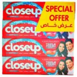 كلوس اب - معجون اسنان احمر حار 4×75 مل